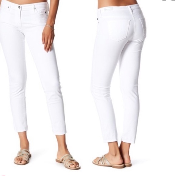 Ag Adriano Goldschmied Denim - AG | The Stevie slim straight white sz 26
